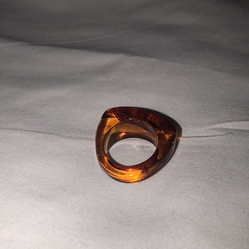 Genuine amber ring - Picture 2 of 3